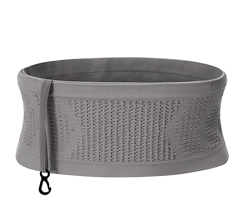PALAY Slim Running Belt Bag with Hook Elastic Waist Bag for Keep Phone, Keys, Earbuds, Waist Bag with Large Capacity Running Waist Pack for Workouts, Exercise, Cycling, Travel, Grey PALAY Slim Running Belt Bag with Hook Elastic Waist Bag for Keep Phone, Keys, Earbuds, Waist Bag with Large Capacity Running Waist Pack for Workouts, Exercise, Cycling, Travel, Grey